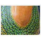 $650- Sergio Bustamante Paper Mache Ostrich Art Sculpture (App. 40" L x 21" W x 74" H, minor damage)