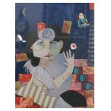 $250 - Framed Limited Edition Abstract Artwork, Signed by Artist (Approx. 35" x 30")