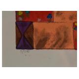 $250 - Framed Limited Edition Abstract Artwork, Signed by Artist (Approx. 35" x 30")