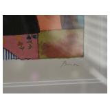 $250 - Framed Limited Edition Abstract Artwork, Signed by Artist (Approx. 35" x 30")