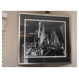 $250 - Framed Chicago Artwork, 1973 - Signed by Artist (Approx. 31" x 28")