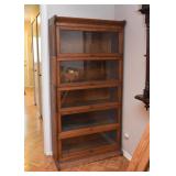 $600 - Oak Barrister Bookcase, 5 Pieces (Approx. 34" L x 12" W x 69" H)