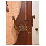 $200 - Antique Victorian Eastlake Entry Mirror with Hat Hooks (Approx. 39" L x 46" H)