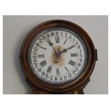 SOLD - Antique Wall Clock (Approx. 15" W x 24" H)