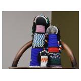 African Folk Art Beaded Dolls