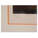 $250 - Framed Leonardo Nierman Lithograph, Signed & Numbered in Pencil (Approx. 24.5" L x 31.5" H w/