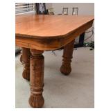 Antique Oak Dining Table (Additional leaves available)