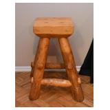 $125- Log Furniture Stool