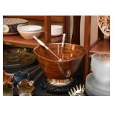 Salad Serving Bowl & Utensils