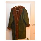 Shearling Suede Sherpa Coat