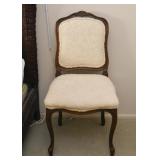 Pretty Upholstered Carved Armchair