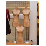 Miniature Paper Mache Mannequins / Dress Forms