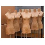 Miniature Paper Mache Mannequins / Dress Forms