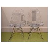 Set of 8 Wire Eiffel Tower Chairs (only 2 shown here)