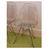 Set of 8 Wire Eiffel Tower Chairs (only 2 shown here)