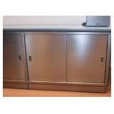 Vintage Steelcase Credenza / Cabinet with Sliding Doors