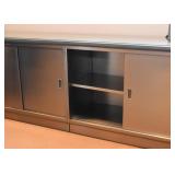 Vintage Steelcase Credenza / Cabinet with Sliding Doors