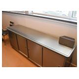 Vintage Steelcase Credenza / Cabinet with Sliding Doors