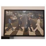 Framed Beatles Abbey Road Poster