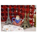 Eiffel Tower Statue, Statue of Liberty Pitcher, Eiffel Tower Bookends