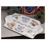 French Ceramic Cheese Platter / Tray