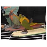 Folk Art Parrot / Bird Wall Hangings