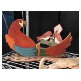 Folk Art Parrot / Bird Wall Hangings