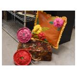 Throw Pillows, Vintage Suitcase