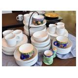 White Dinnerware, Dishes, Coffee Mugs