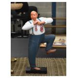 Vintage Plaster Statue of Man Putting on Tie