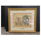 Framed Artwork - "The Rites of Spring" (Brass plaque reads 1911, Marcel Duchamp)