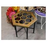 Vintage Hexagon Side Table