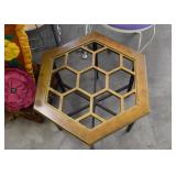 Vintage Hexagon Side Table