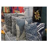Vintage Japanese Indigo Fabric Throw Pillows