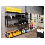Black Metal Metro Shelving, White Laminate Shelving / Bookshelves, Office Supplies