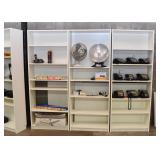 White Laminate Shelving / Bookshelves, Office Supplies