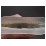 Daum Frosted Glass Figurine / Miniature Bust (France)