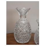 Waterford Crystal Pineapple Hospitality Vase, Master Cutter (larger vase signed by Sean O
