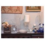 Waterford Crystal  Vases, Candle Holders, Desk Clock, Teddy Bear Figurines