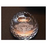 Waterford Crystal 2010 Chicago Blackhawks Championship Paperweight