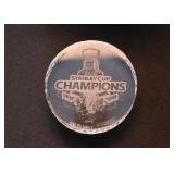 Waterford Crystal 2010 Chicago Blackhawks Championship Puck