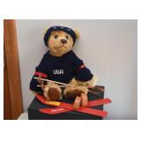 Steiff USA Skier Teddy Bear