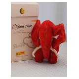 Steiff Elefant 1909 Replica (Red Elephant)