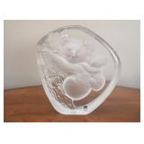 Lead Crystal Art Glass - Mats Jonasson Signature Collection - Koala Bears (Sweden)