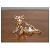 Swarovski Crystal Tiger Cub Sitting - Endangered Wildlife Series (with box)