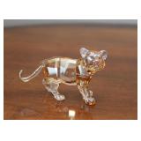 Swarovski Crystal Tiger Cub Walking - Endangered Wildlife Series (with box)