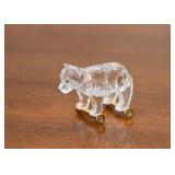Swarovski Crystal Teddy Bear on Wheels