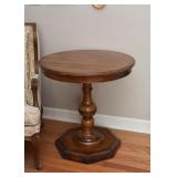 Round Pedestal Occasional Table