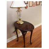 Traditional Oval End Table