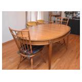 Vintage Dining Table (with 2 extra leaves & pads)